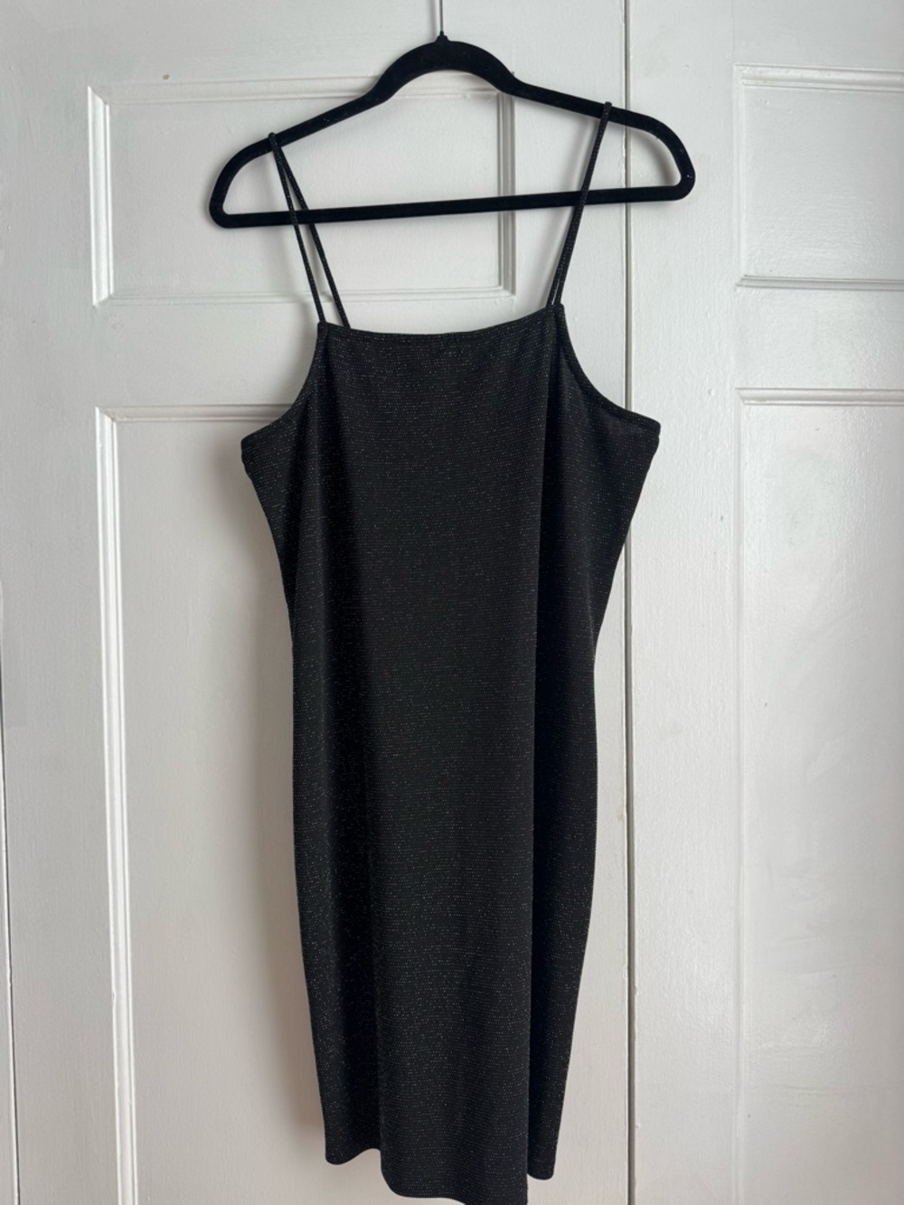 Vero Moda Black Sparkle Mini Slip Dress